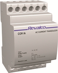 REVALCOIT 1CORIA TRANSDUCTOR INTENSIDAD ENTRADA 1 Y 5A SALIDA 1-5-10-4/20MADC Y 1-5-10VDC AUX 230VAC