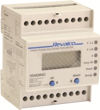 REVALCOIT  ANALIZADOR REDES TRIFASICO LCD 4 MODULOS DIN SALIDA RS485 CONF REMOTA