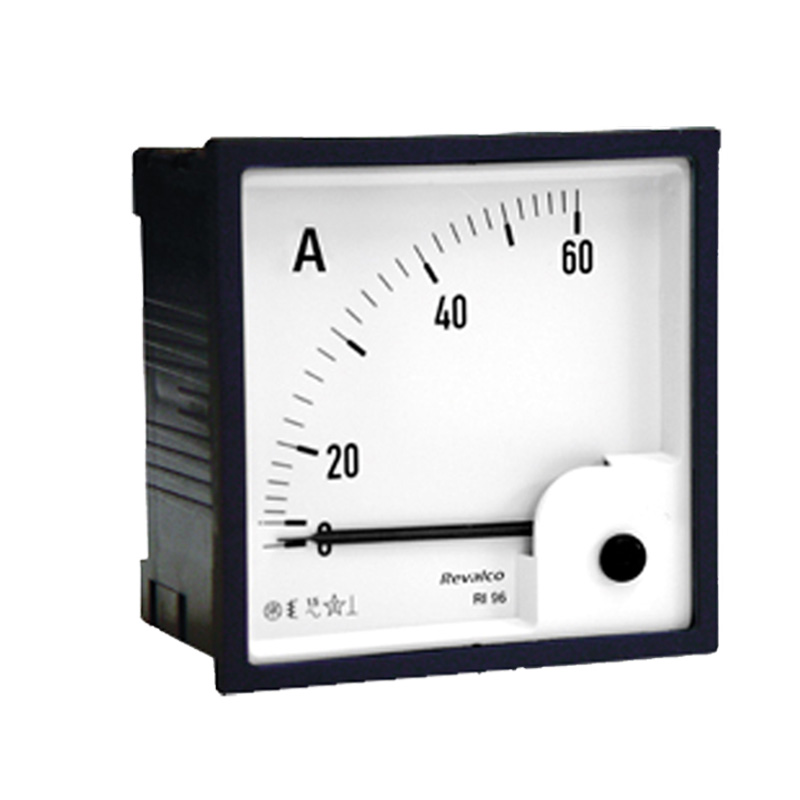 REVALCO. ERI48-5A2 AMPERIMETRO ANALOGICO 48X48MM  5A AC T.I. S/ESCALA
