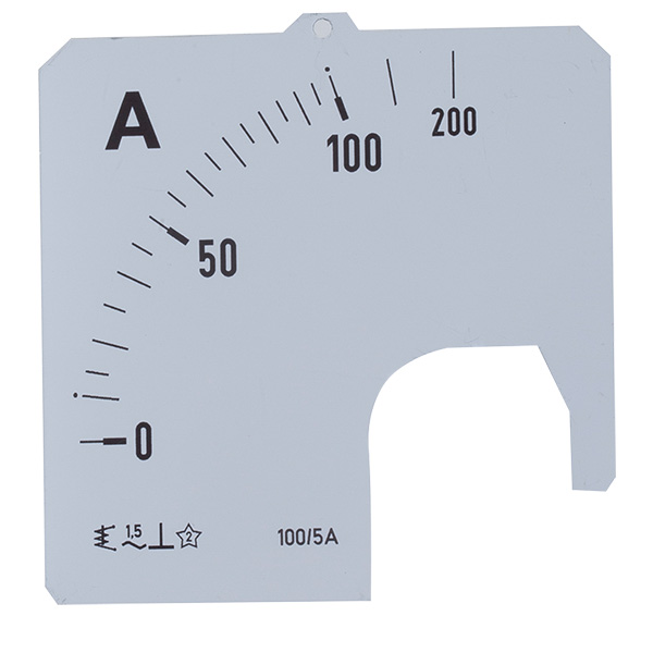 REVALCO. ESI48-30A25 ESCALA PARA AMPERIMETRO ERI48  30A