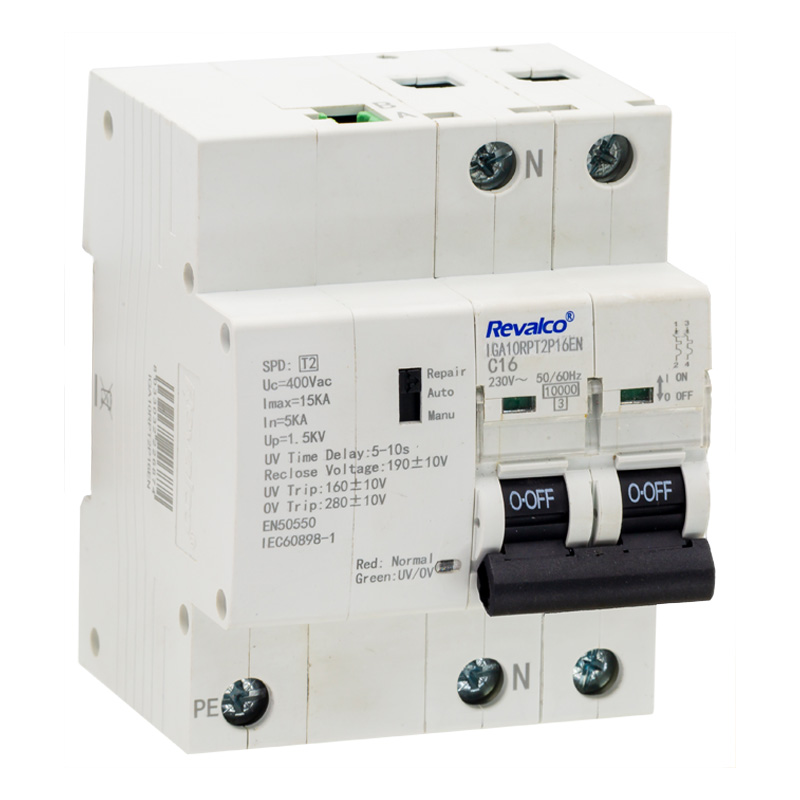 REVALCO  IGA 2P   50A C 10 KA PROT SOB PERM+TRAN+RECONEC EN-50550
