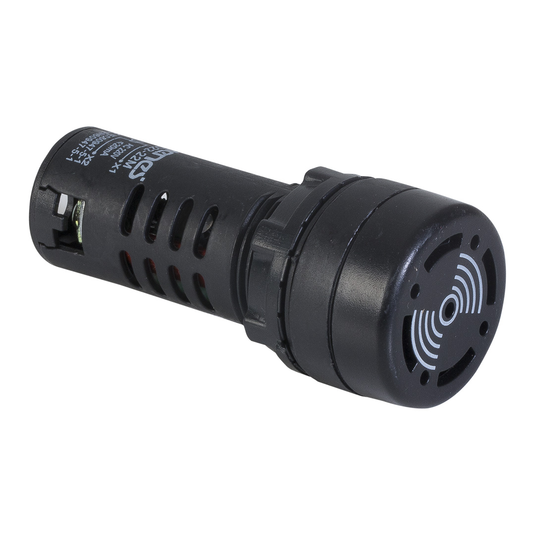 RHENES  ZUMBADOR PLASTICO Ø22MM NEGRO 230VAC