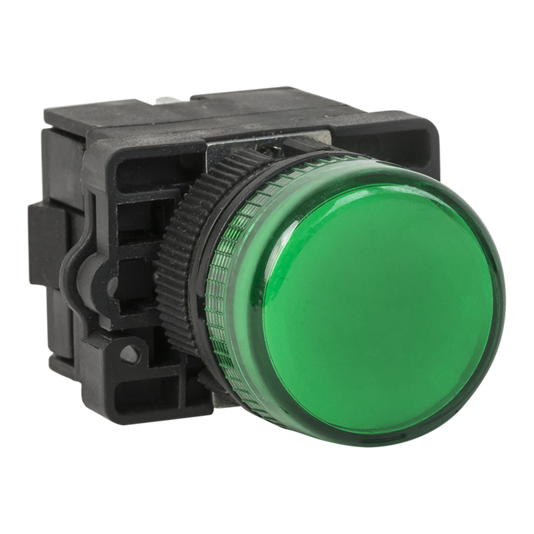 RHENES  PILOTO LUMINOSO LED PLASTICO Ø22MM VERDE 230VAC