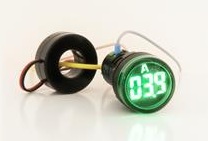 RHENES  PILOTO LUMINOSO LED PLASTICO Ø22MM VERDE AMPERIMETRO 0-100A