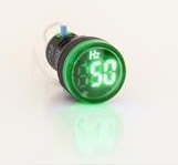 RHENES  PILOTO LUMINOSO LED PLASTICO Ø22MM VERDE FRECUENCIMETRO 0-99HZ