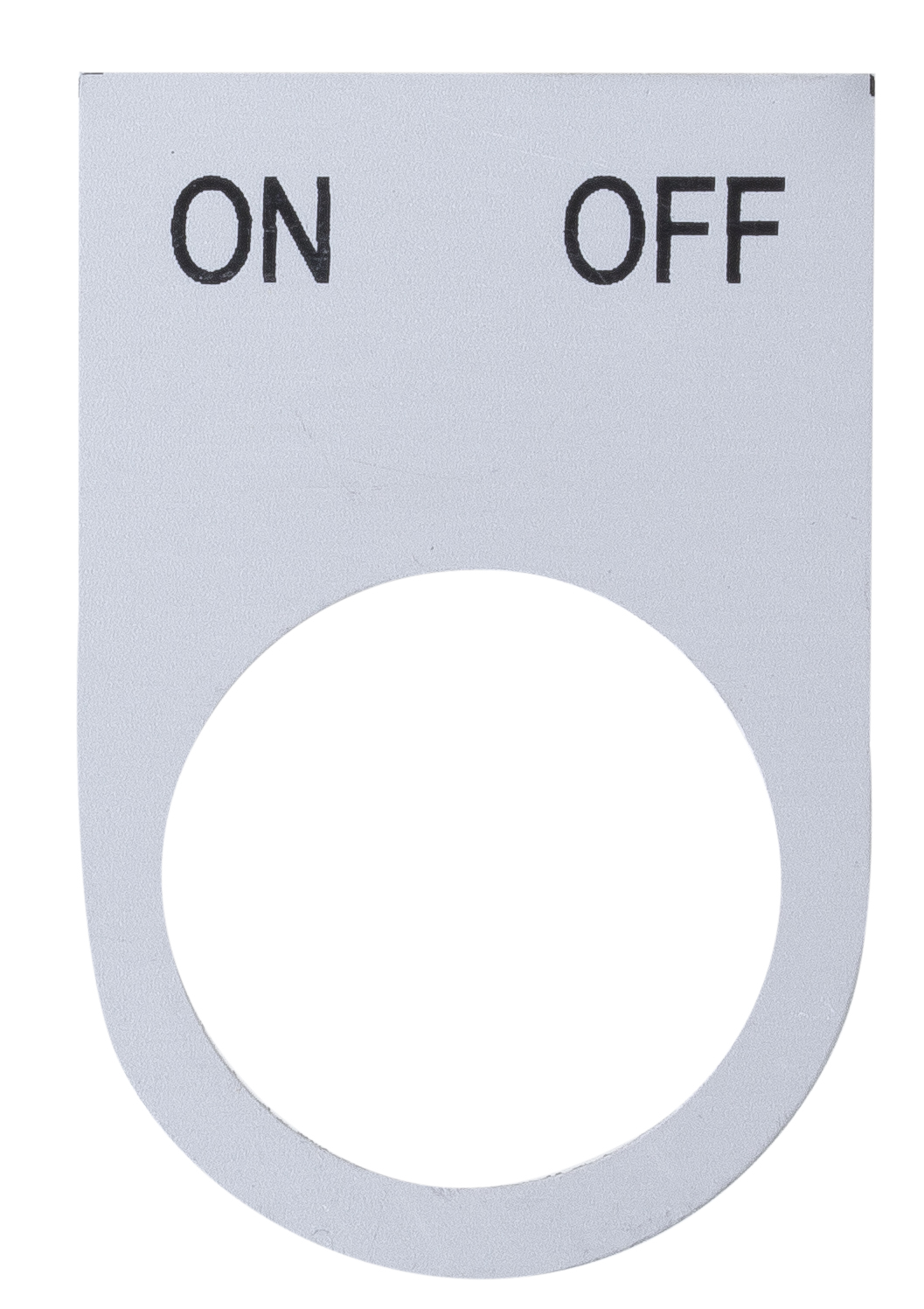 RHENES  PLACA NEUTRA DE ALUMINIO ON-OFF PARA SERIES RHA5 Y RHA8