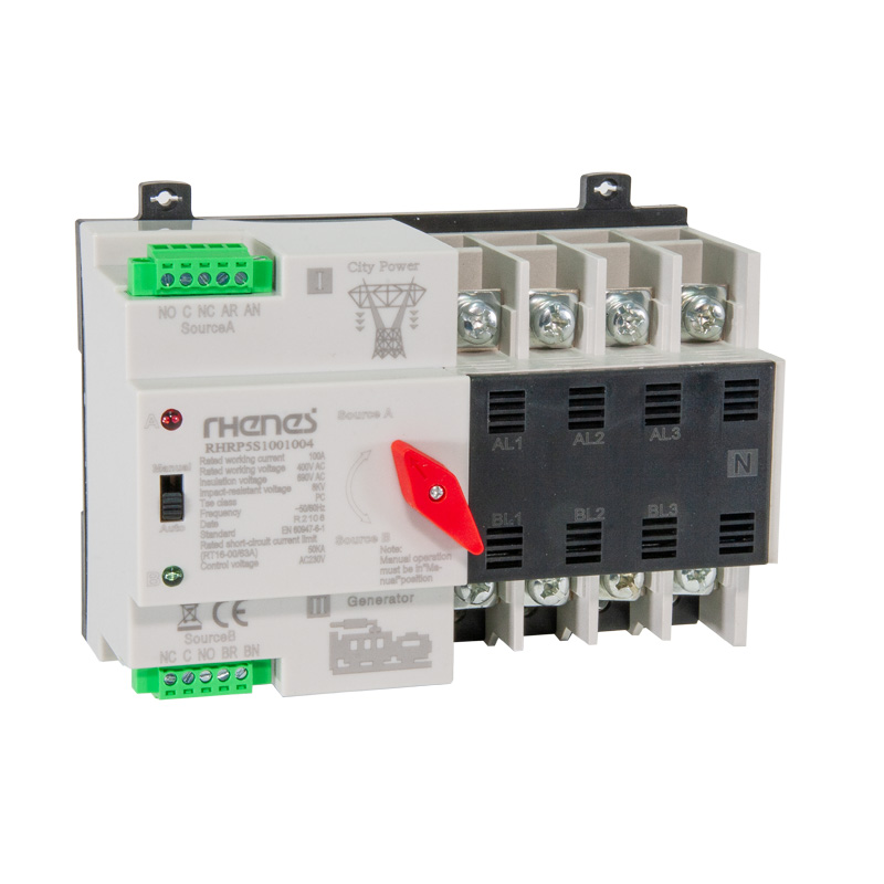 RHENES  CONMUTACION RED GRUPO    63A 4 P M100 CARRIL DIN