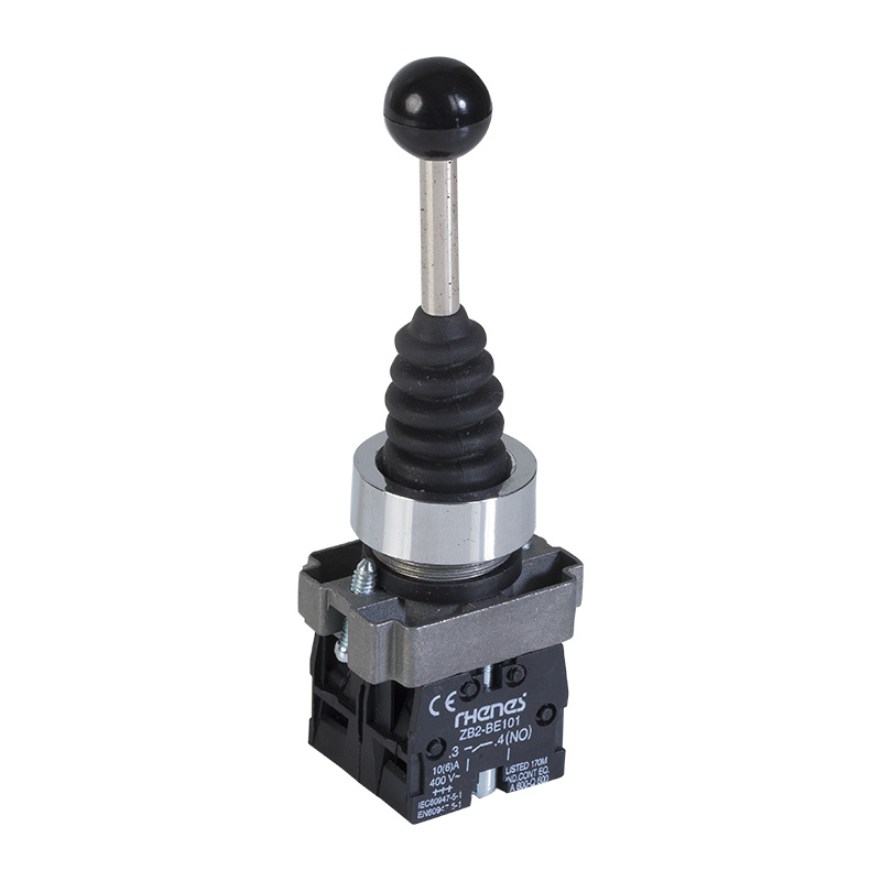 RHENES  MANIPULADOR (JOYSTICK) METALICO Ø22MM 4 POSICIONES C/BLOQUEO 2NO+2NO