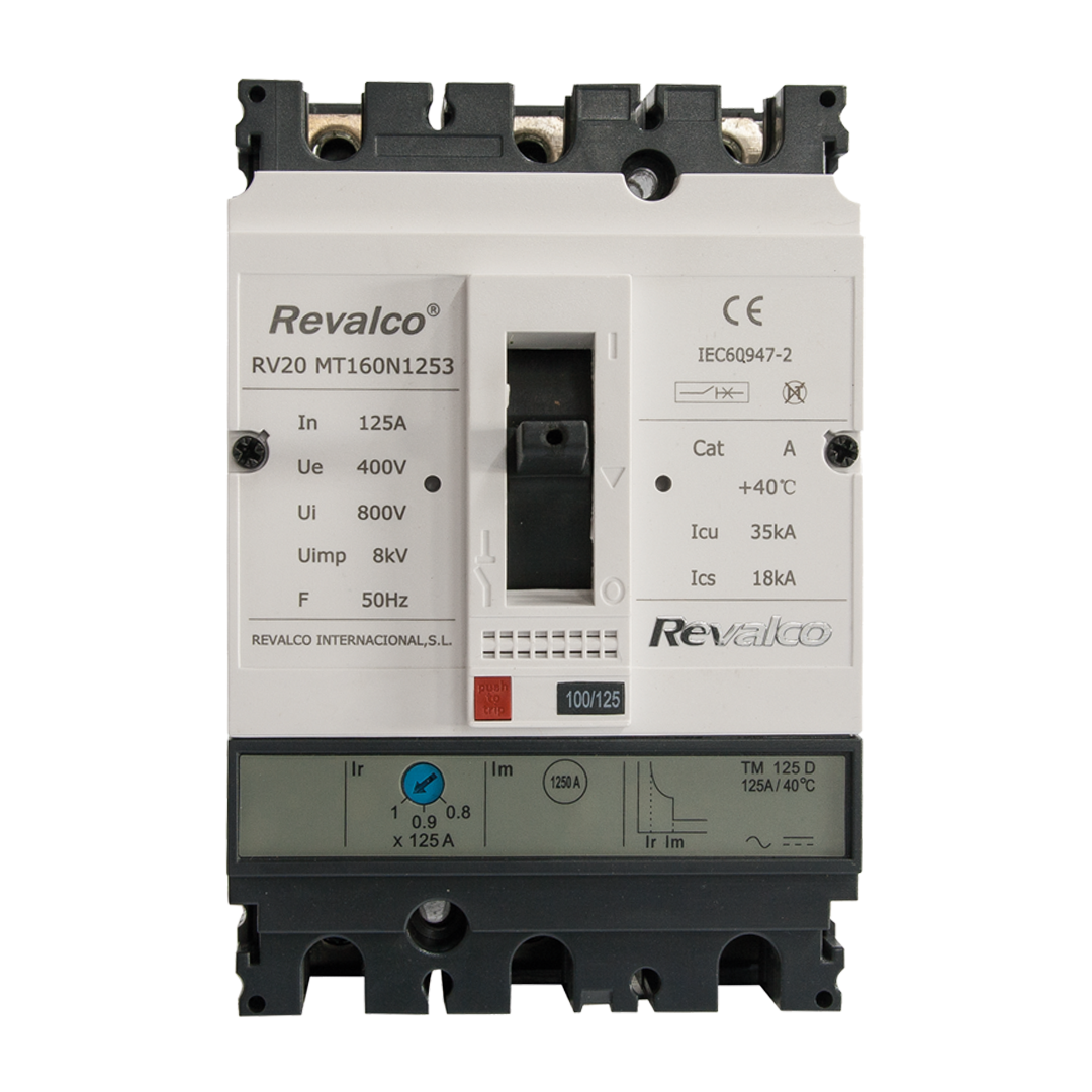 REVALCO RV20T100N1003 INT CAJA MOLDEADA 3P  100A 36KA TERMICO REG Ir