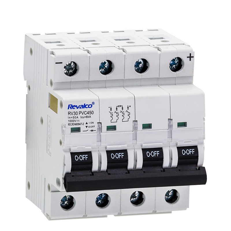 REVALCO RV30PVC432 MAGNETOTERMICO C.C. 6KA C 2+2 P  32A 1000 VDC
