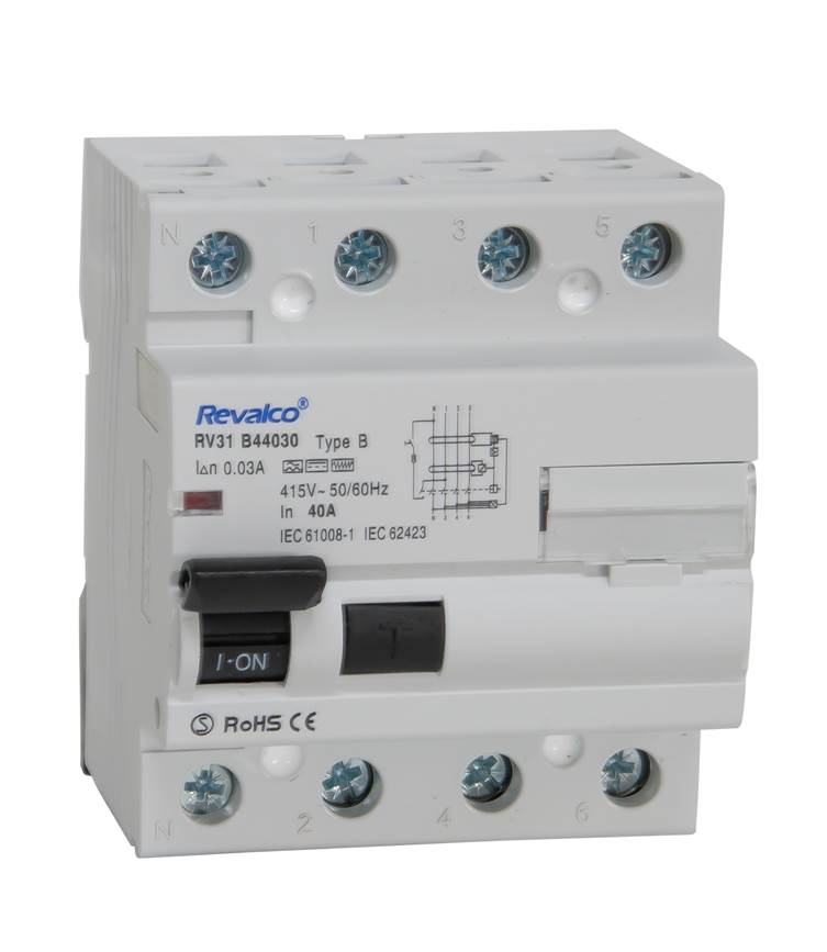REVALCO RV31B44030 DIFERENCIAL 4P  40A  30mA B 10 KA