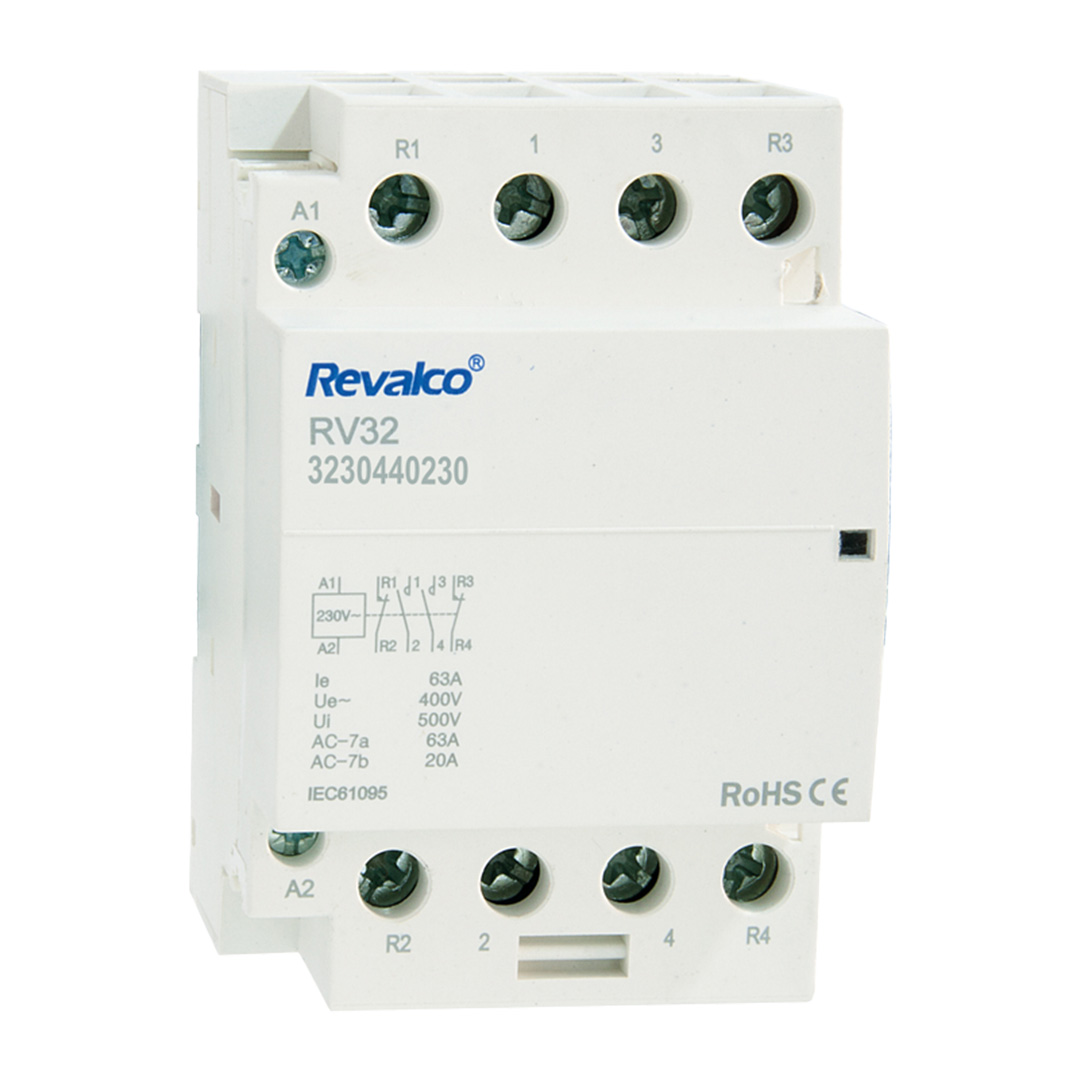 REVALCO RV3230440230 CONTACTOR MODULAR 3MOD 4P 40A 230V 4NC