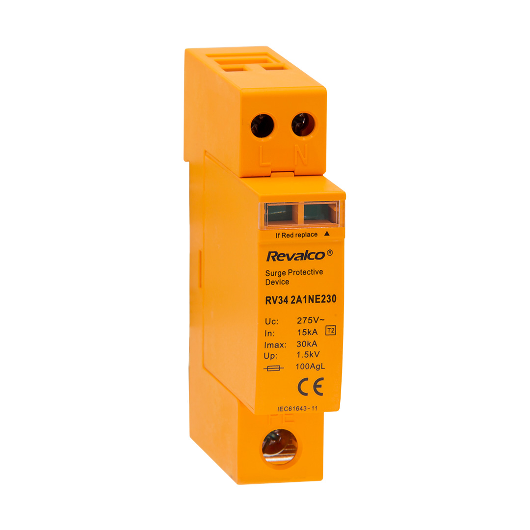 REVALCO RV342A1NE230 PROTECTOR SOBRET TRAN 1P+N 275VAC 15-30KA T2 (18MM)