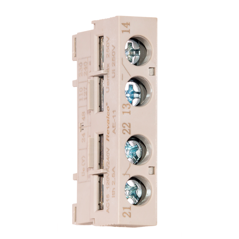 REVALCO RV420AE11 CONTACTO AUXILIAR FRONTAL SERIE RV420 1NO+1NC