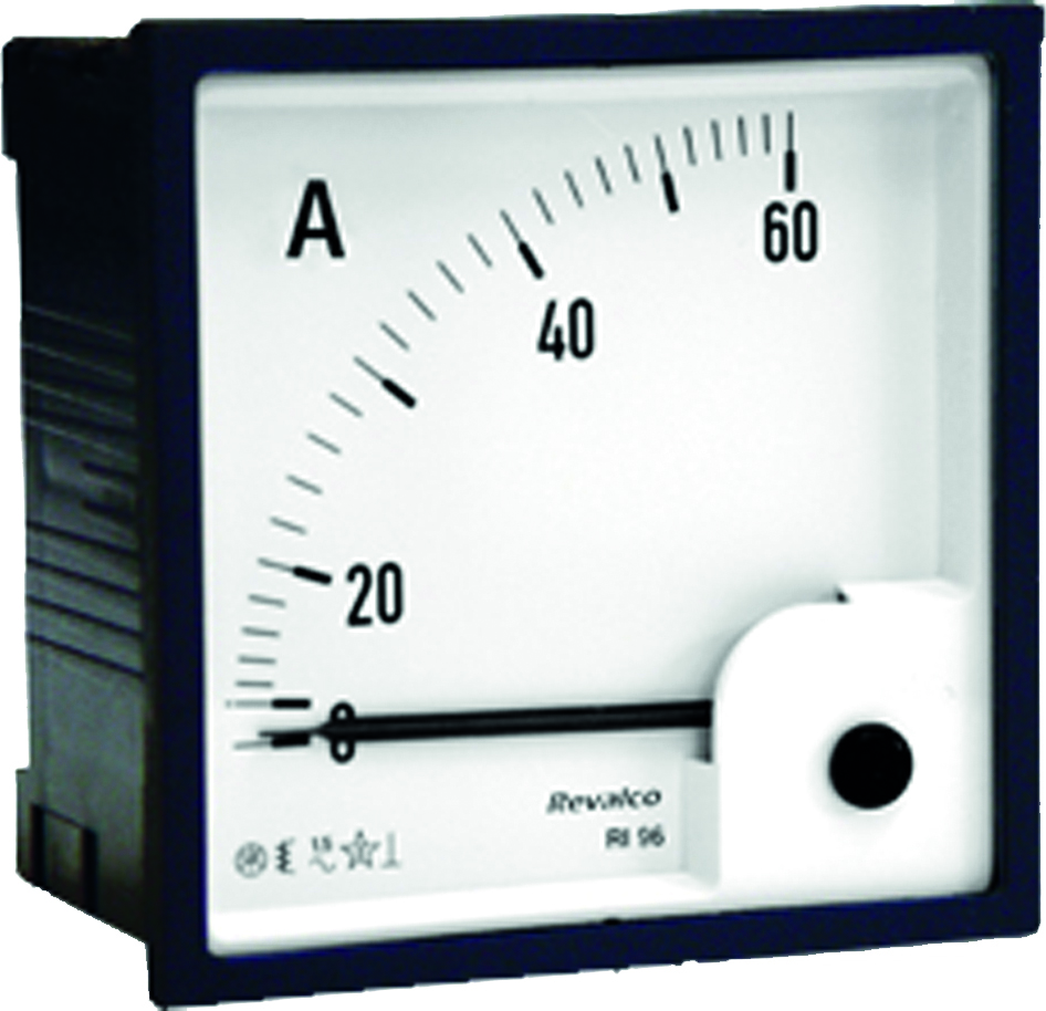 REVALCOIT ERI7230A2D AMPERIMETRO CORRIENTE ALTERNA 72X72MM 30A CONEXION DIRECTA