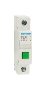 REVALCO RV36B11 PULSADOR MODULAR  SENCILLO 1NO+1NC AZUL